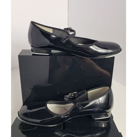 Girls Tap Shoes Buckle Strap Dance Beginner Tap Shoes Size 1.5 - Picture 1 of 9